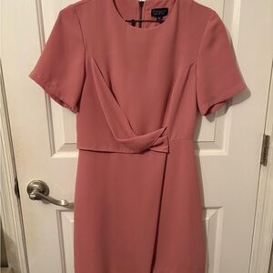 Topshop Pink Short Sleeve Dress